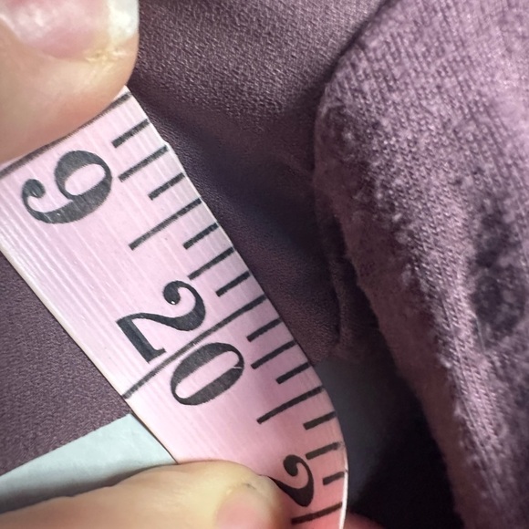 **3 for $15** RW&CO. Purple Relaxed Long Sleeve Blouse - Picture 4 of 4